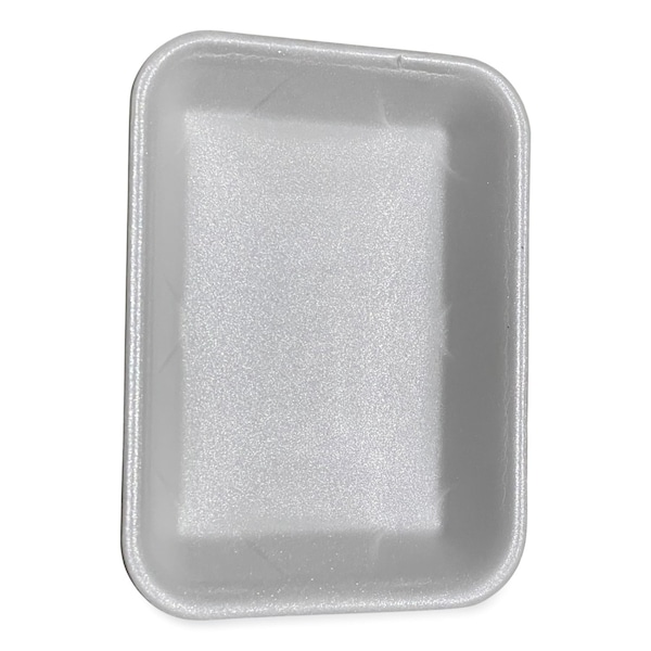 Gen Meat Trays, No 4P, 9.5 x 7.19 x 1.2, White, 500PK 4PWH - main